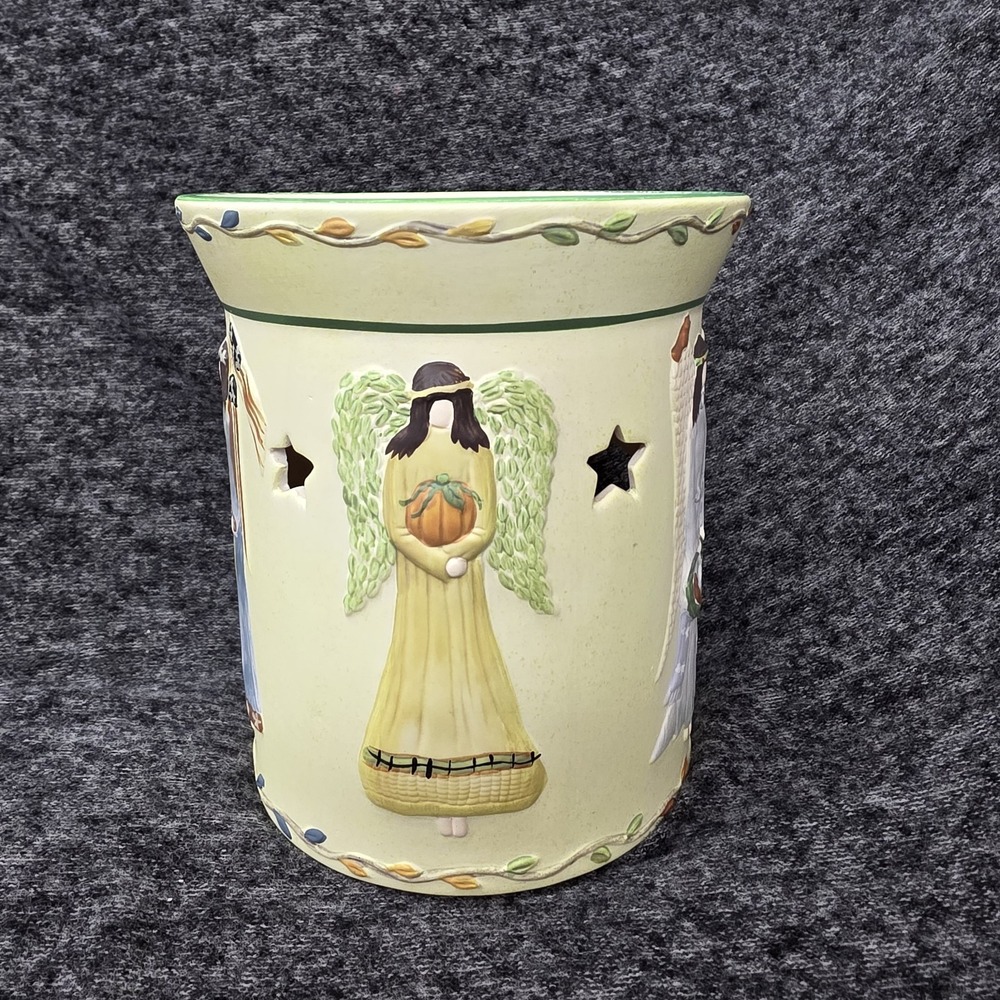 Vintage Yankee Candle Angels of the Four Seasons Tart Warmer Wax Melt Burner Fal